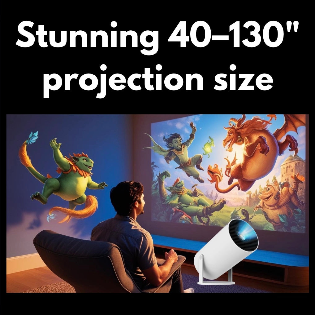 4K Retro Gaming Projector with 20,000+ Built-in Games