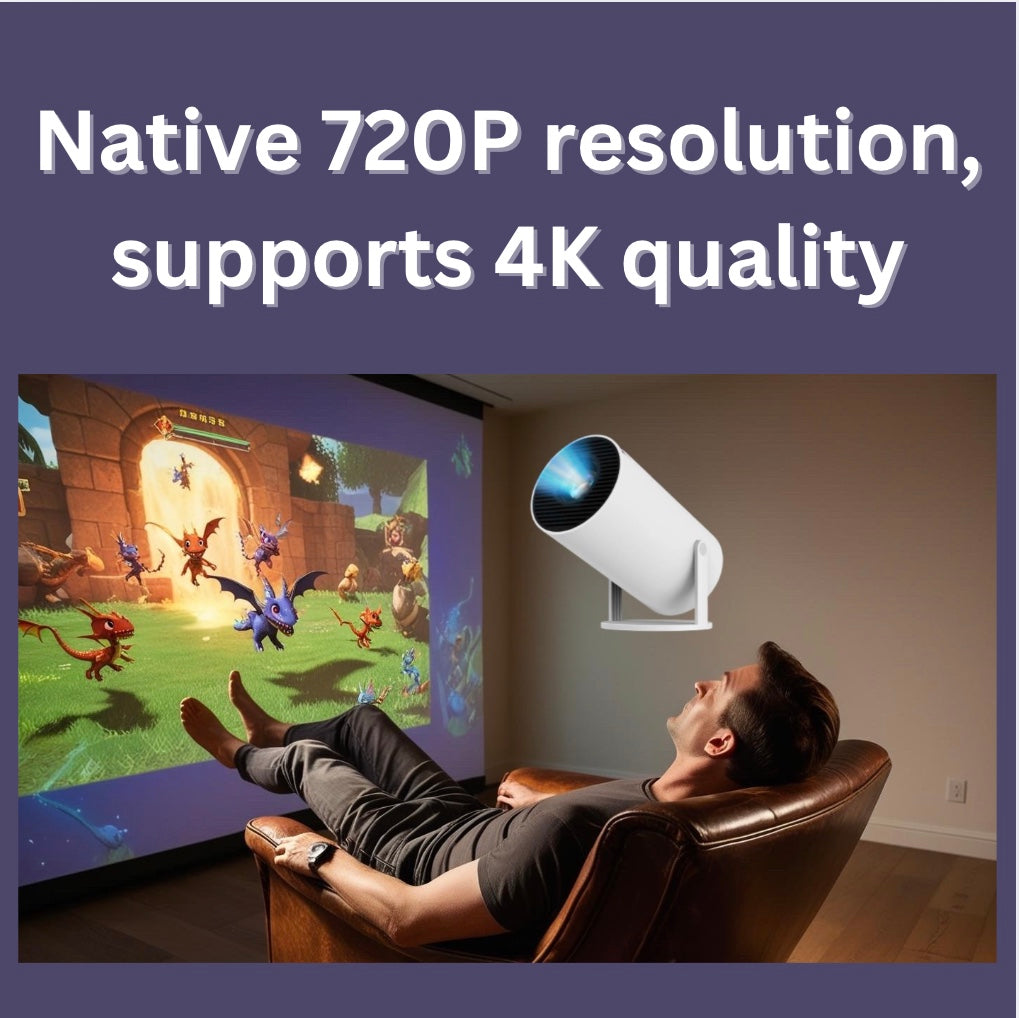 4K Retro Gaming Projector with 20,000+ Built-in Games